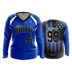 2642 FD Womens V-Neck Longsleeve LADY-BULLETS-CLEAN