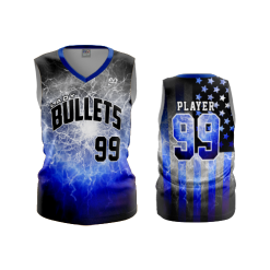 2642 FD Womens V-Neck Sleeveless LADY-BULLETS-LIGHTNING
