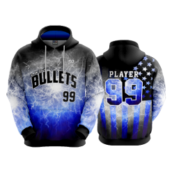 2642 FD Hoody LADY-BULLETS-LIGHTNING