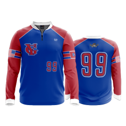 2666 FD Quarter Zip Batting Jacket LS YOUNG-GUNS-BLUE