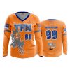 1736 FD Womens V-Neck Longsleeve TFM-DEVILS-ORANGE