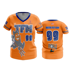 1736 FD Womens V-Neck TFM-DEVILS-ORANGE