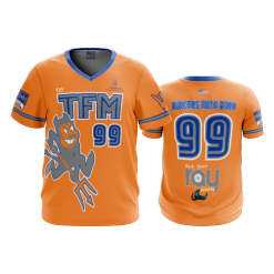 1736 FD Sport V-Neck MENS TFM-DEVILS-ORANGE