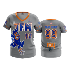 1736 FD Womens V-Neck TFM-DEVILS