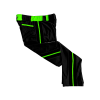 2649 CL BLACK CUSTOM BRAID MENS PANT BASE-INVADERS-GREEN-FLO INK + $5