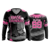 2649 FD Womens V-Neck Longsleeve BASE-INVADERS-PINK