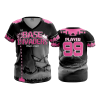 2649 FD Womens V-Neck BASE-INVADERS-PINK