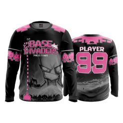 2649 FD Long Sleeve MENS BASE-INVADERS-PINK