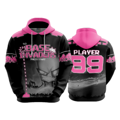 2649 FD Hoody BASE-INVADERS-PINK