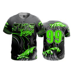 2645 FD ProTek Mens Full Button Down TIDE-SWINGS-BLACK-FLO INK + $5