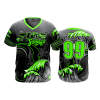 2645 FD Sport V-Neck MENS TIDE-SWINGS-BLACK-FLO INK + $5