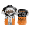 2646 FD Quarter Zip Batting Jacket SS MOTOWN-MAFIA
