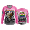 1262 FD Womens V-Neck Longsleeve CITY-COLOR-ADDONS-PINK
