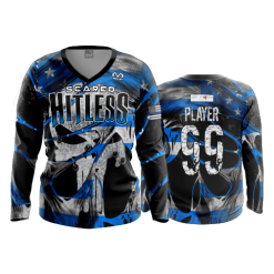 2655 FD Womens V-Neck Longsleeve SCARED-HITLESS
