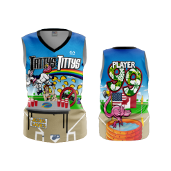 2430 FD Womens V-Neck Sleeveless TATTYS-AND-TITTYS-ADD