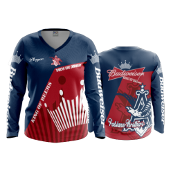 2386 FD Womens V-Neck Longsleeve FABIANO-BROTHERS-NAVY