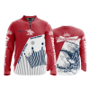 2386 FD Quarter Zip Batting Jacket LS FABIANO-BROTHERS-RED