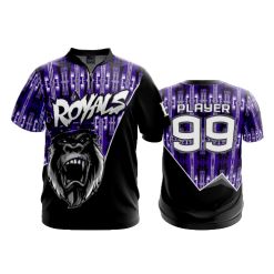 2664 FD Quarter Zip Batting Jacket SS ROYALS