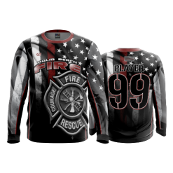 2671 FD Long Sleeve MENS PALM-BEACH-FIRE