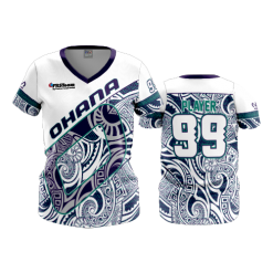 1675 FD Womens V-Neck OHANA-WHITE-ADDONS