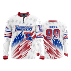2653 FD Quarter Zip Batting Jacket LS TROOPERS