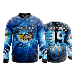 2651 FD Quarter Zip Batting Jacket LS WICKED-CAMELS
