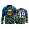 2677 FD Quarter Zip Batting Jacket LS CLEATS-AND-CLEAVAGE