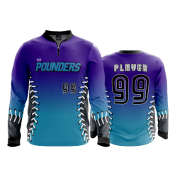 2342 FD Quarter Zip Batting Jacket LS POUNDERS