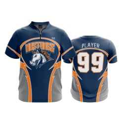 2675 FD Quarter Zip Batting Jacket SS MALVERNE-MUSTANGS
