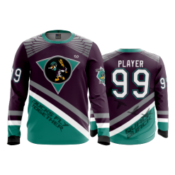 708 FD Long Sleeve MENS MIGHTY-DUCKS-PURPLE