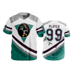 708 FD ProTek Mens Full Button Down MIGHTY-DUCKS-WHITE