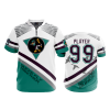 708 FD Quarter Zip Batting Jacket SS MIGHTY-DUCKS-WHITE