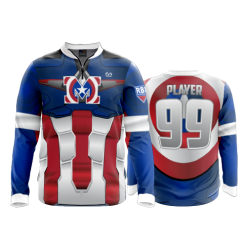 1785 FD Quarter Zip Batting Jacket LS RBI-MARVEL-CAPTAIN
