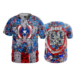1785 FD ProTek Mens Full Button Down RBI-MARVEL-COLLAGE