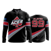 355 FD Quarter Zip Batting Jacket LS MIDWEST-ACES-BLACK