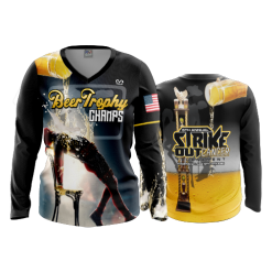1727 FD Womens V-Neck Longsleeve BEER-TROPHY-CHAMPS