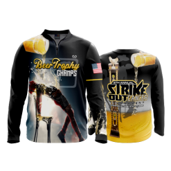 1727 FD Quarter Zip Batting Jacket LS BEER-TROPHY-CHAMPS