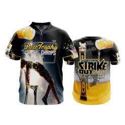 1727 FD Quarter Zip Batting Jacket SS BEER-TROPHY-CHAMPS