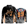 1736 FD Quarter Zip Batting Jacket LS MAYHEM-BLACK