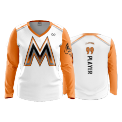 1736 FD Womens V-Neck Longsleeve MAYHEM-WHITE