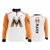 1736 FD Quarter Zip Batting Jacket LS MAYHEM-WHITE