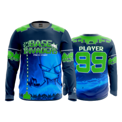 2684 FD Long Sleeve MENS BASE-INVADERS-LIME