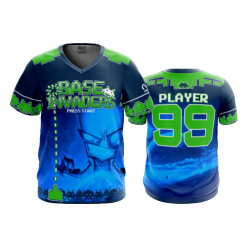 2684 FD Sport V-Neck MENS BASE-INVADERS-LIME