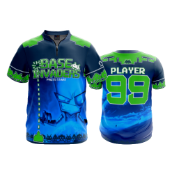 2684 FD Quarter Zip Batting Jacket SS BASE-INVADERS-LIME
