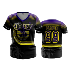 1484 FD Womens V-Neck POLY-LAKERS
