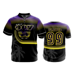 1484 FD Quarter Zip Batting Jacket SS POLY-LAKERS