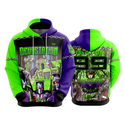 2400 FD Hoody DEVASTATION-FLO INK + $5