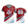 355 FD Womens V-Neck MIDWEST-ACES-RED
