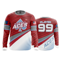 355 FD Long Sleeve MENS MIDWEST-ACES-RED