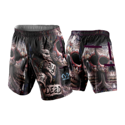 LIGHTWEIGHT MICROFIBER 160gsm SHORT DIA-DE-MUERTOS